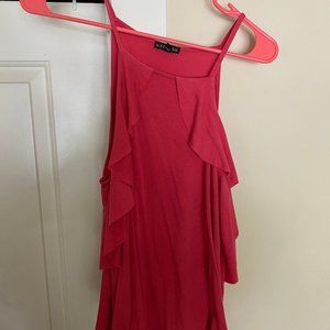 Express pink flowy tank